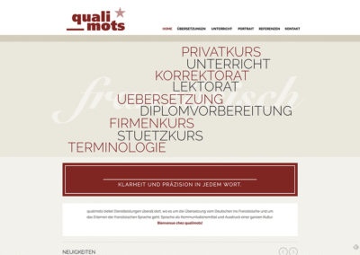 Qualimots Übersetzungen – Website